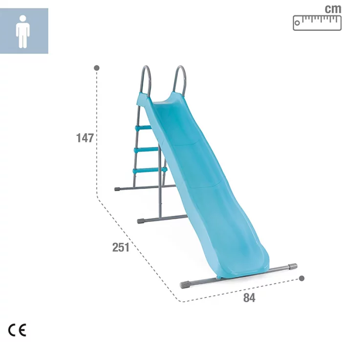 سرسره کودک پایه فلزی 4 پله اینتکس INTEX کد 44107