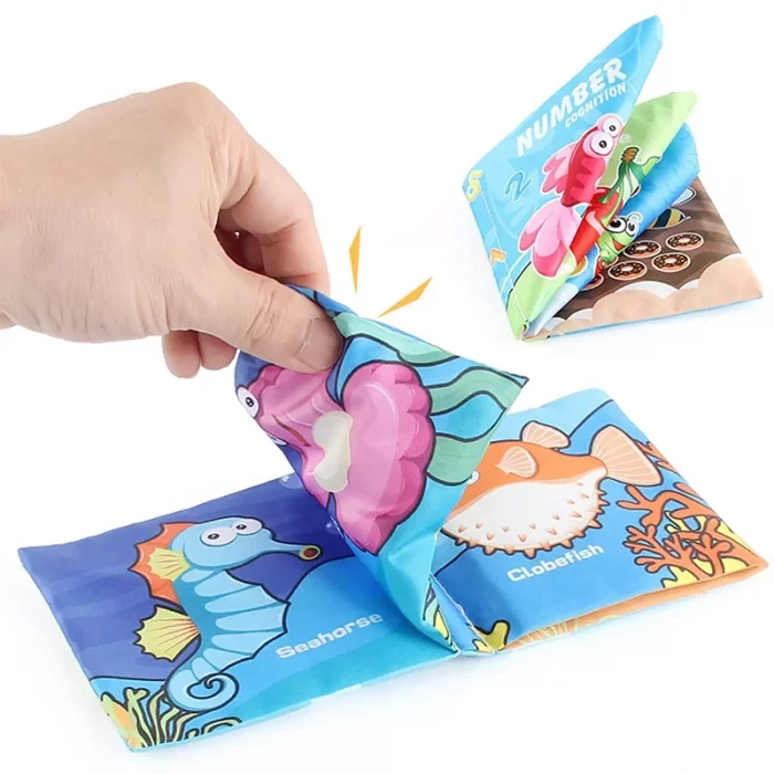 کتاب پارچه ای آموزشی مدل حیوانات کد 665322