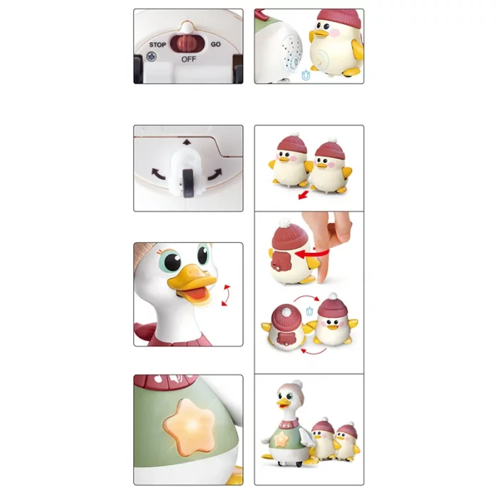 اردک و جوجه موزیکال هولی تویز سنسور دار هولی تویز Huile Toys  کد HE9987