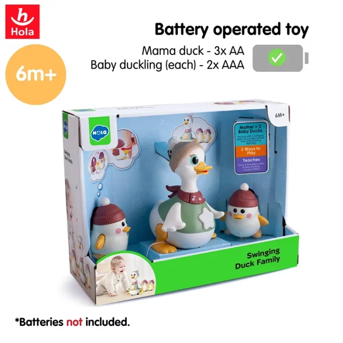اردک و جوجه موزیکال هولی تویز سنسور دار هولی تویز Huile Toys  کد HE9987