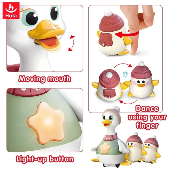 اردک و جوجه موزیکال هولی تویز سنسور دار هولی تویز Huile Toys  کد HE9987
