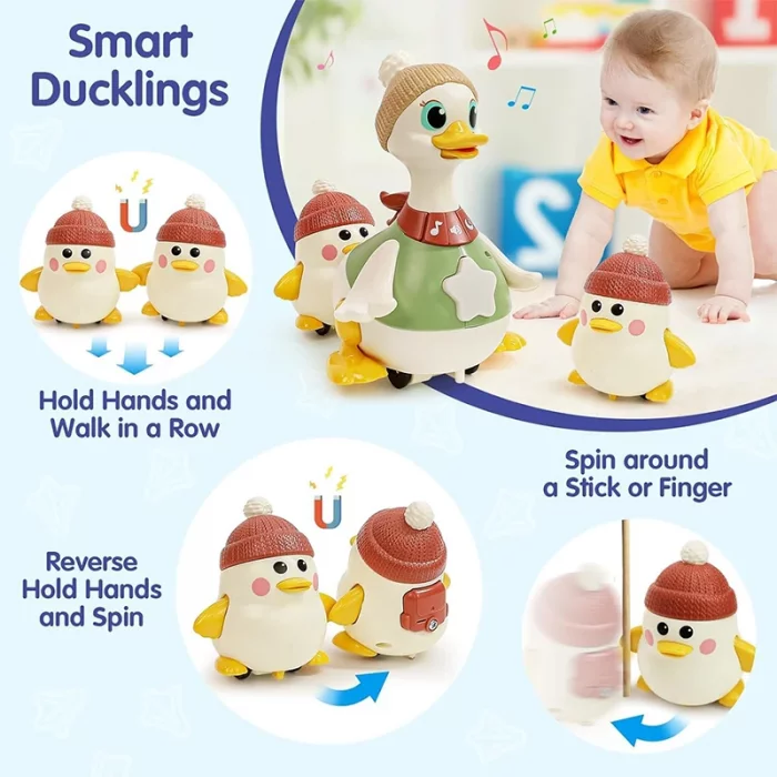 اردک و جوجه موزیکال هولی تویز سنسور دار هولی تویز Huile Toys  کد HE9987