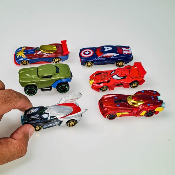 ماشین هات ویلز 6 عددی مدل قهرمانان AVENGERS کد 8886