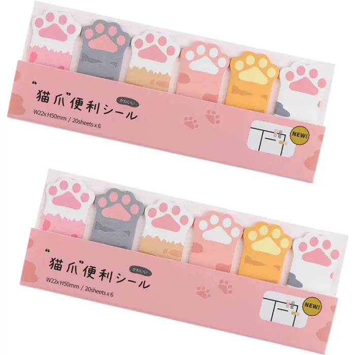 استیک نوت فانتزی طرح پنجه گربه کد YS5003