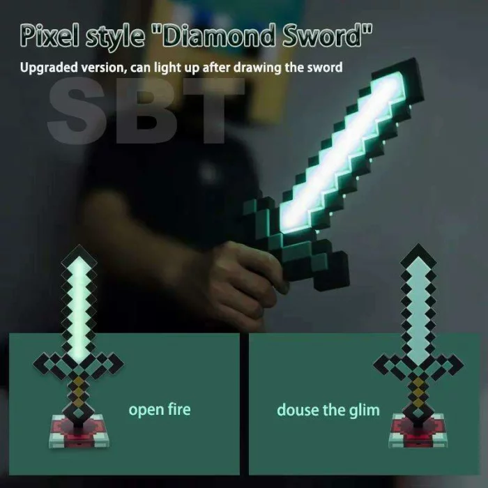 چراغ خواب ماینکرفت مدل شمشیر Minecraft Sword کد 6640691