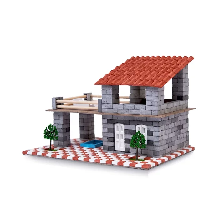 اسباب بازی ساختنی 620 تکه مدل ویلای تابستانی اشل ESHEL کد 093787