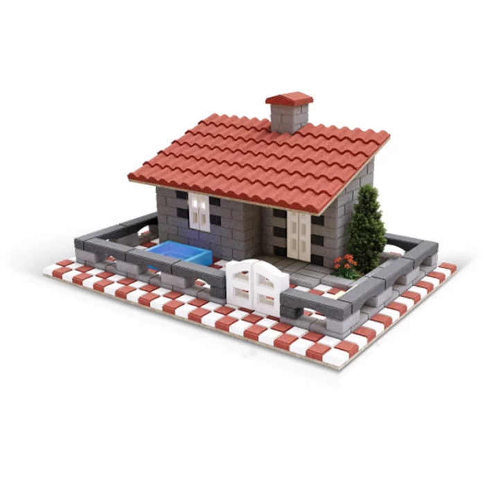 اسباب بازی ساختنی 570 تکه مدل ویلای مزرعه اشل ESHEL کد 093756