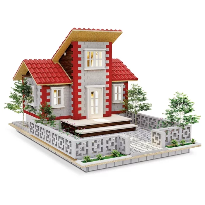 اسباب بازی ساختنی 1382 تکه مدل ویلای کوهستانی اشل ESHEL کد 092209