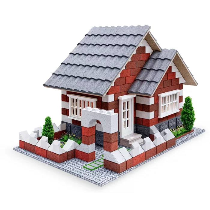 اسباب بازی ساختنی 399 تکه مدل ویلای مدرن اشل ESHEL کد 093091