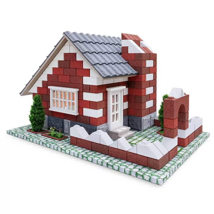 اسباب بازی ساختنی 330 تکه مدل کلبه اشل ESHEL کد 093084