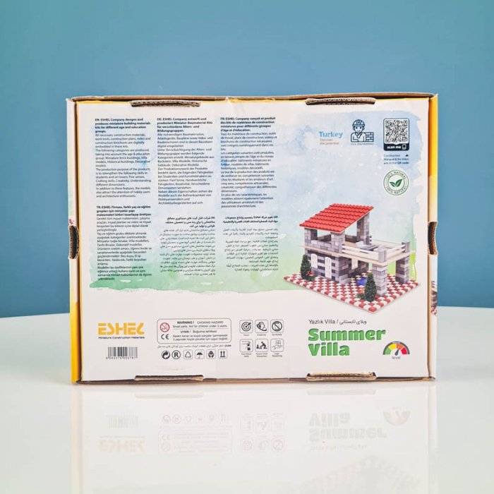 اسباب بازی ساختنی 620 تکه مدل ویلای تابستانی اشل ESHEL کد 093787