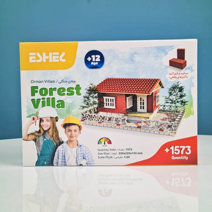اسباب بازی ساختنی 1573 تکه مدل ویلای جنگلی اشل ESHEL کد 093015