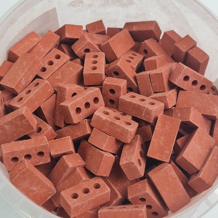 آجر فشاری فله ای 200 قطعه ای اشل قرمز ESHEL کد 091707