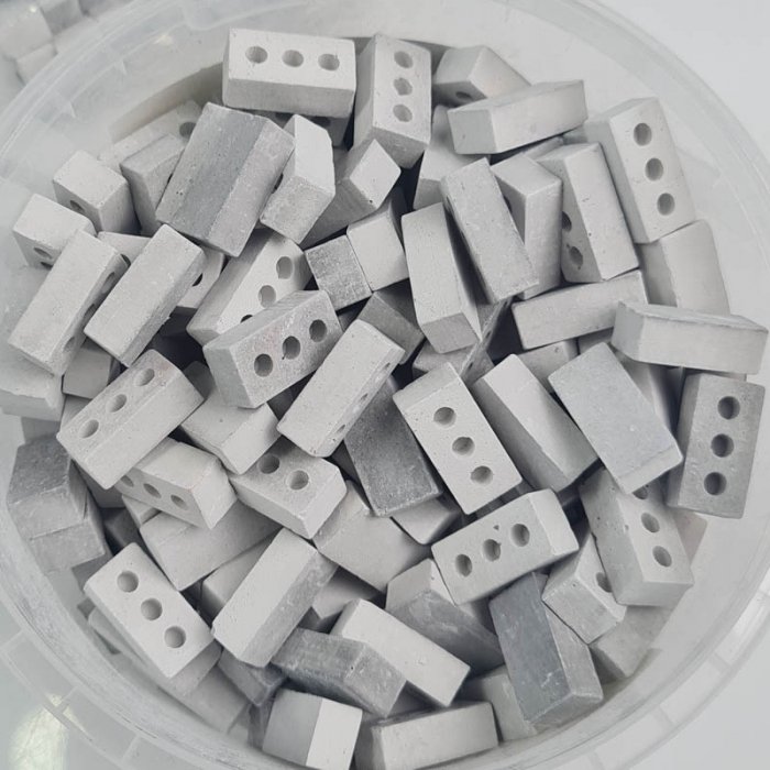 آجر فشاری فله ای 200 قطعه ای اشل طوسی ESHEL کد 091677