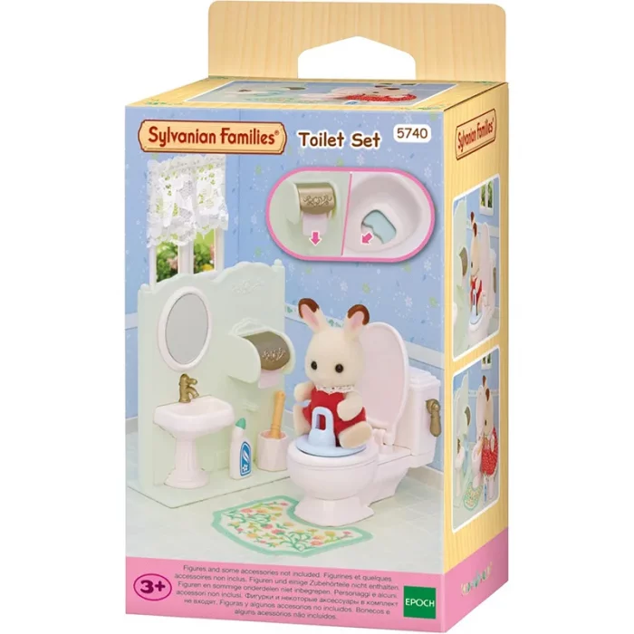 اسباب بازی توالت فرنگی سیلوانیان فامیلیز Sylvanian Families مدل toilet set کد 5740
