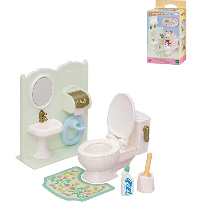اسباب بازی توالت فرنگی سیلوانیان فامیلیز Sylvanian Families مدل toilet set کد 5740