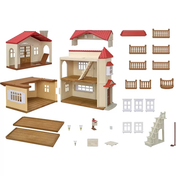 خانه عروسک شهری سیلوانیان فامیلیز sylvanian families secret roof country home کد 5708