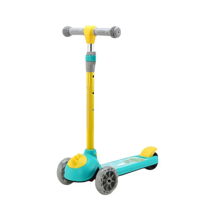اسکوتر کودک چراغدار مدل دایناسور سبز کد P/806/SA
