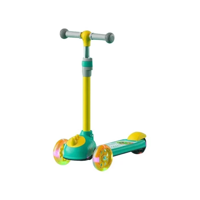 اسکوتر کودک چراغدار مدل دایناسور سبز کد P/806/SA
