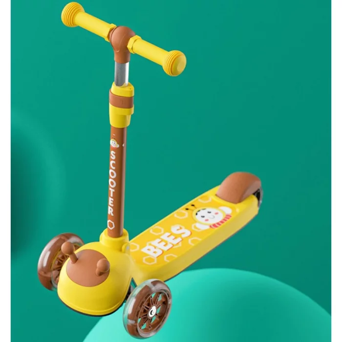 اسکوتر کودک چراغدار مدل دایناسور سبز کد P/806/SA