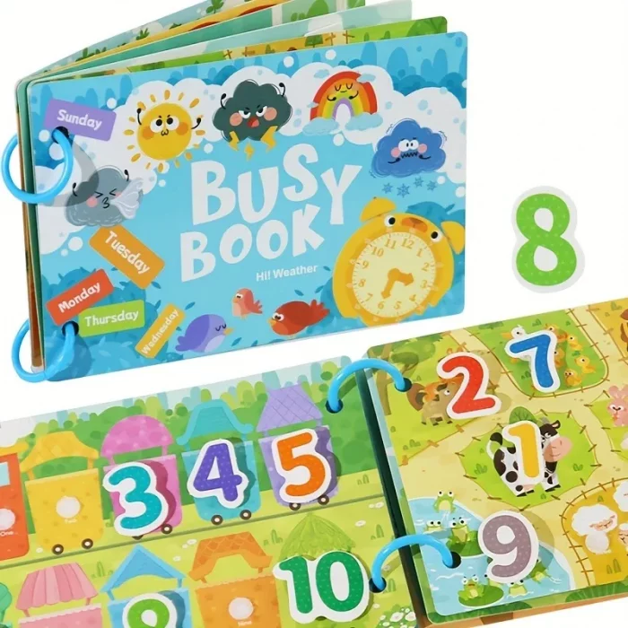 کتاب مونته سوری پازلی busy book مدل آب و هوا کد 6685310