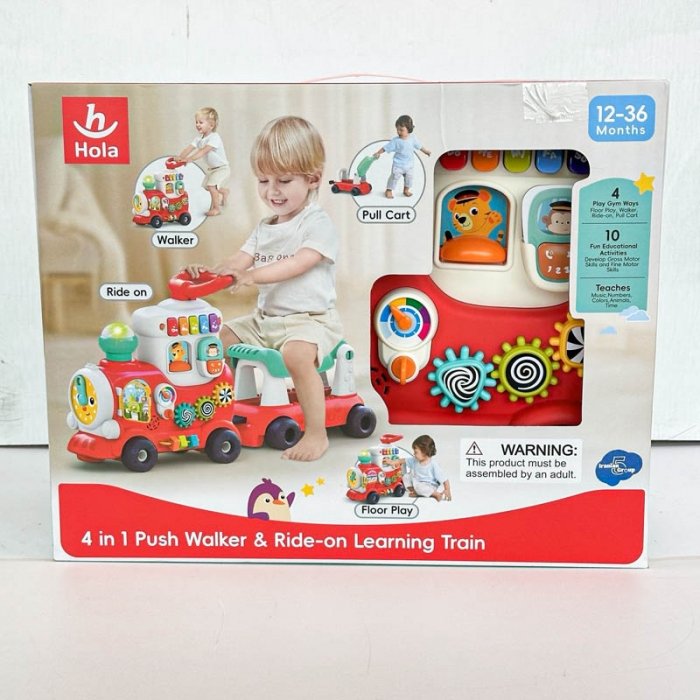 واکر چندکاره موزیکال طرح قطار هولی تویز Huile Toys کد E8990