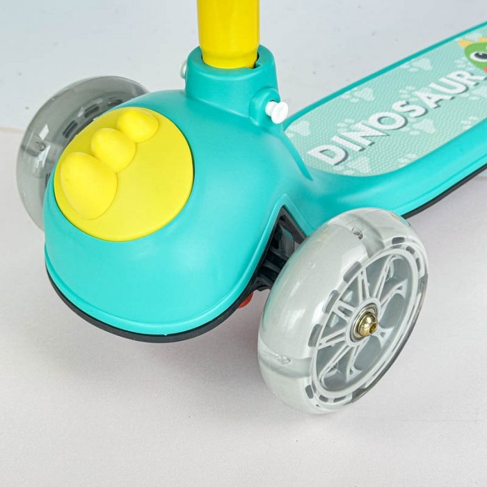 اسکوتر کودک چراغدار مدل دایناسور سبز کد P/806/SA