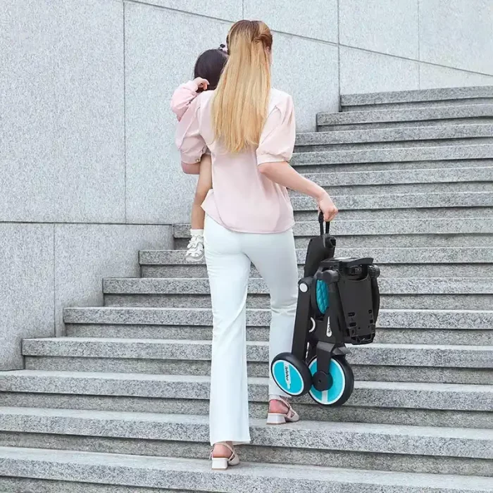 سه چرخه کودک سایبان دار رنگ تیفانی کد SL168