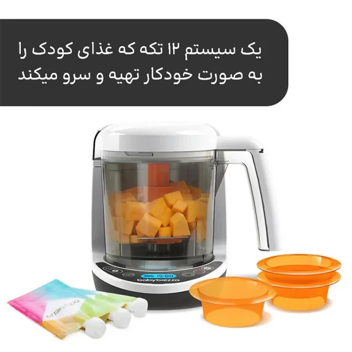 غذاساز کودک بیبی برزا مدل Baby Brezza One Step Deluxe کد 46022