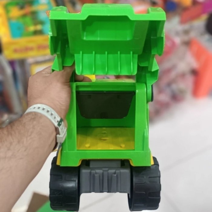 ماشین اسباب بازی حمل زباله رنگ سبز کد P/K110/B