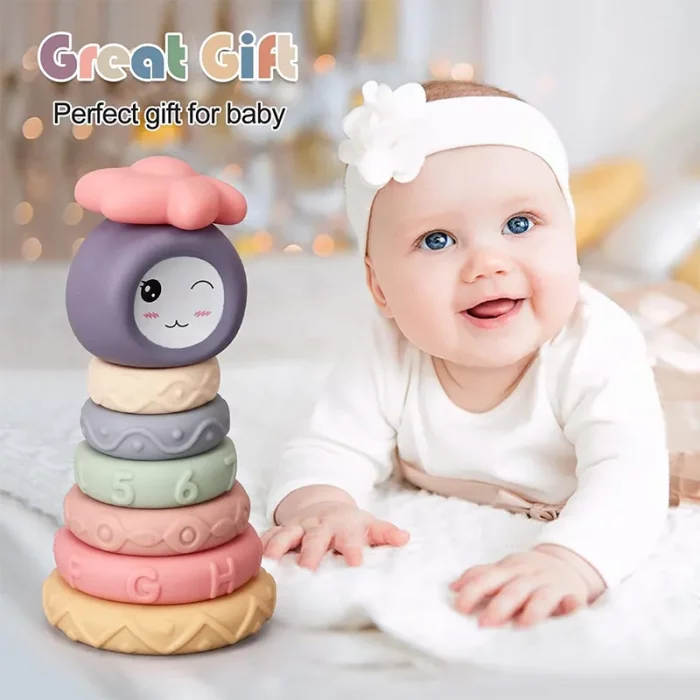 اسباب بازی برج هوش سیلیکونی طرح دلقک کد 1087