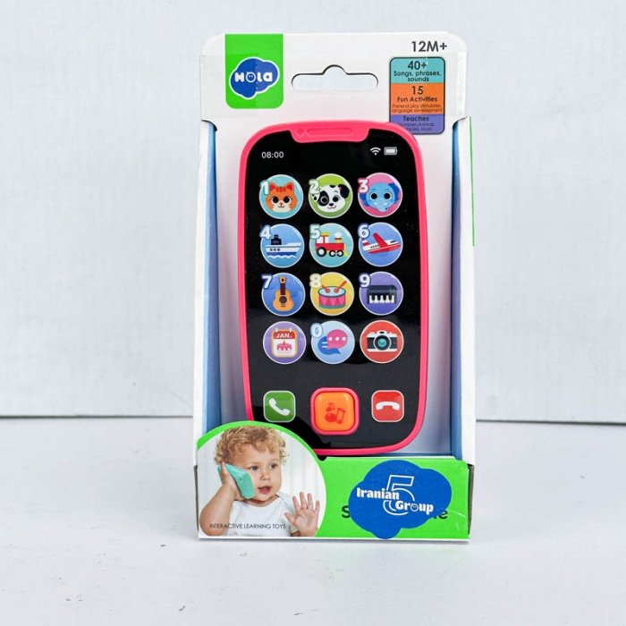 موبایل اسباب بازی موزیکال هولی تویز Huile Toys رنگ صورتی کد  P/3127/SU