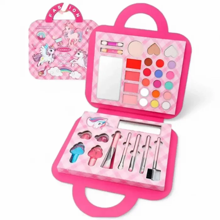 ست لوازم آرایشی کودک کیفی طرح یونیکورن کد LK28587