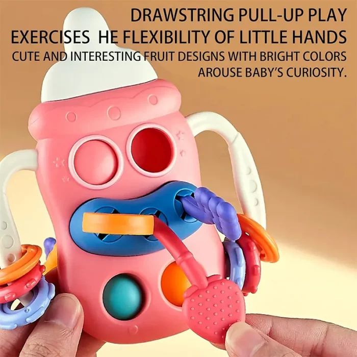 اسباب بازی دندانگیر 5 در 1 طرح شیشه شیر کد 68870