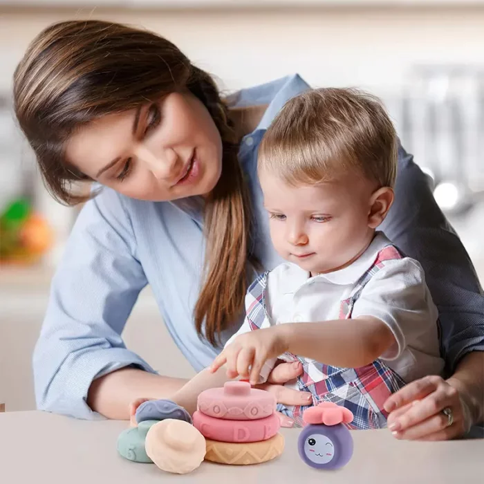 اسباب بازی برج هوش سیلیکونی طرح آدمک کد 1088