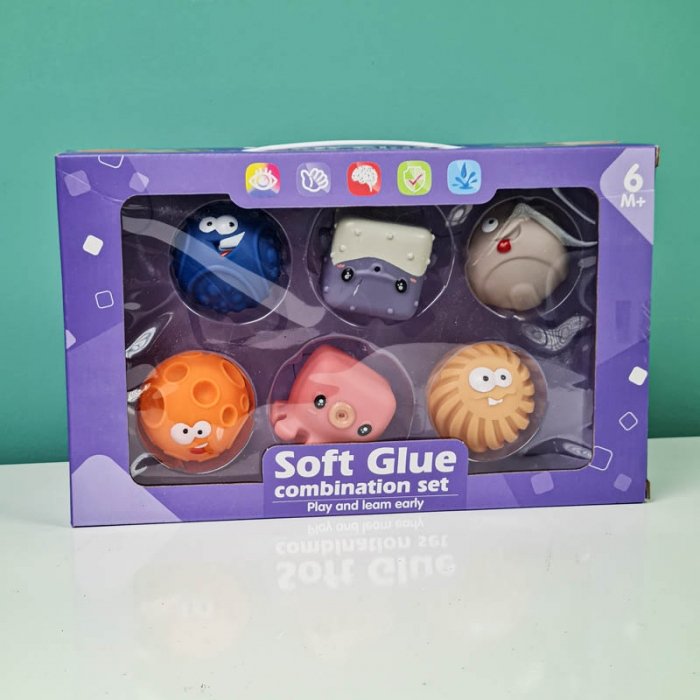 توپ حسی 6 عددی  حیوانات دریایی کد 1064