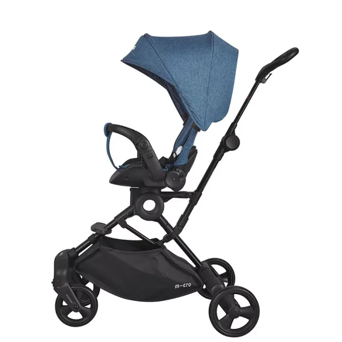 کالسکه کودک 2 کاره رنگ ذغالی کد P/518/A