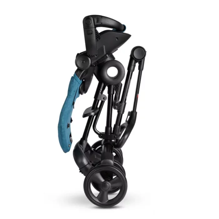 کالسکه کودک 2 کاره رنگ ذغالی کد P/518/A