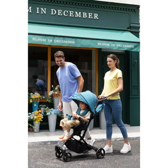 کالسکه کودک 2 کاره رنگ ذغالی کد P/518/A