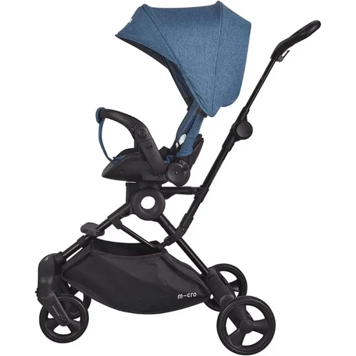 کالسکه کودک 2 کاره رنگ ذغالی کد P/518/A