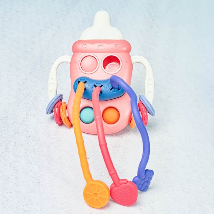 اسباب بازی دندانگیر 5 در 1 طرح شیشه شیر کد 68870