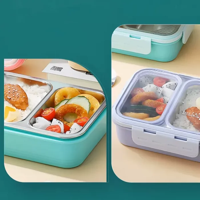 لانچ باکس واشر دار کودک 2 قسمتی کد 42029