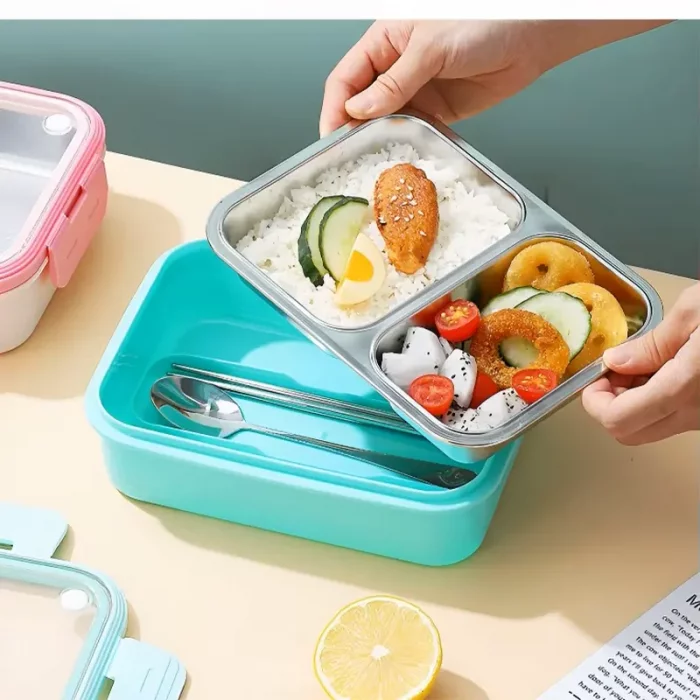 لانچ باکس واشر دار کودک 2 قسمتی کد 42029