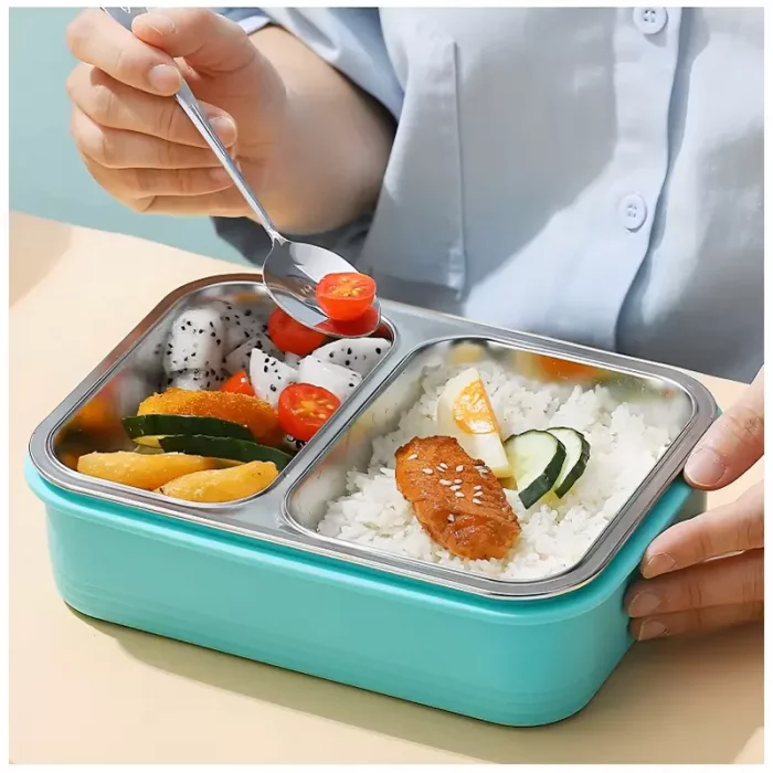 لانچ باکس واشر دار کودک 2 قسمتی کد 42029