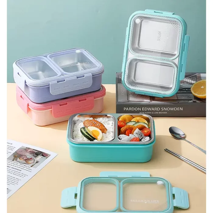 لانچ باکس واشر دار کودک 2 قسمتی کد 42029