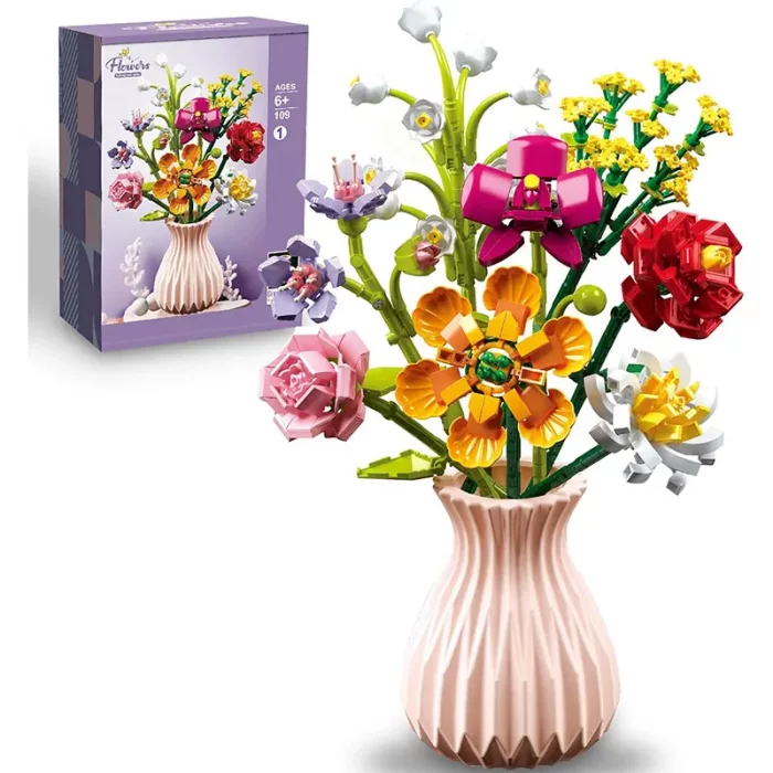 لگو گلدان گل 8 شاخه کد P/109/1