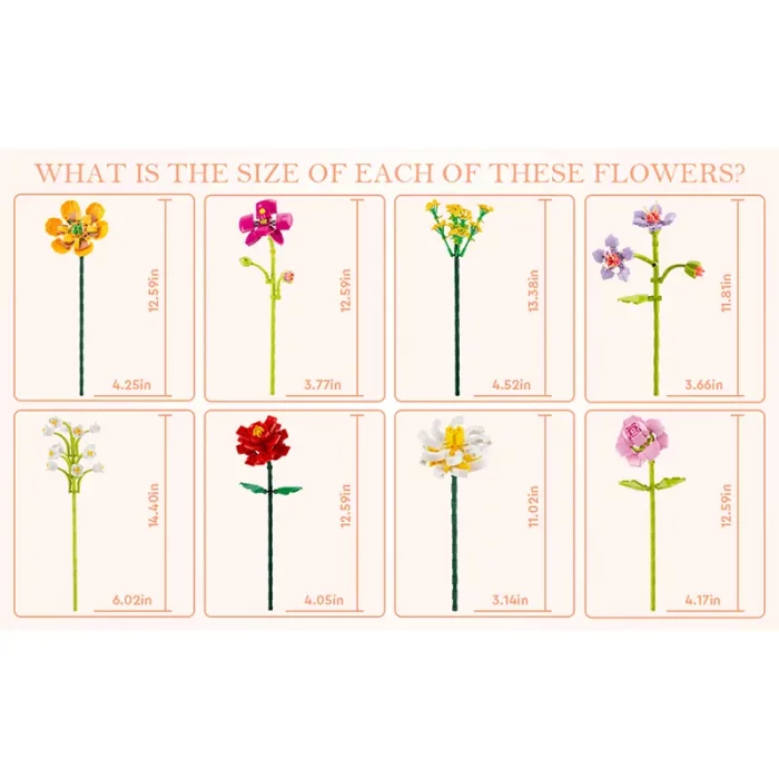 لگو گلدان گل 8 شاخه کد P/109/1