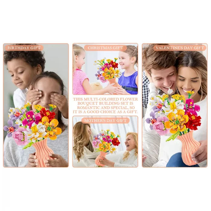 لگو گلدان گل 8 شاخه کد P/109/1