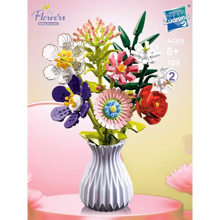 لگو گلدان گل 8 شاخه کد P/109/2