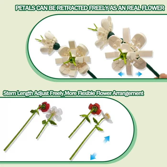 لگو گلدان گل 8 شاخه کد P/109/2